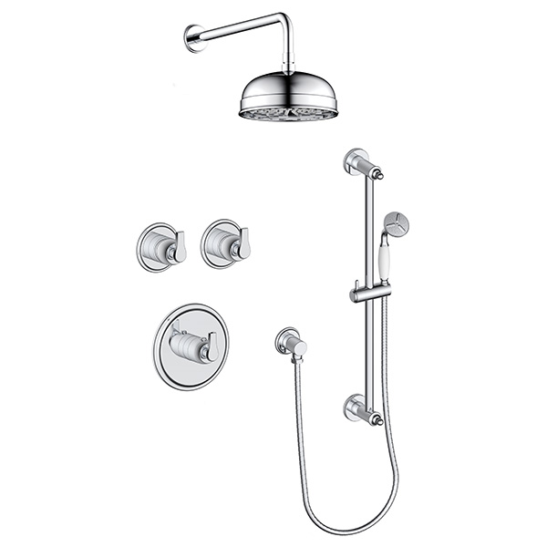 2 function thermostatic shower system