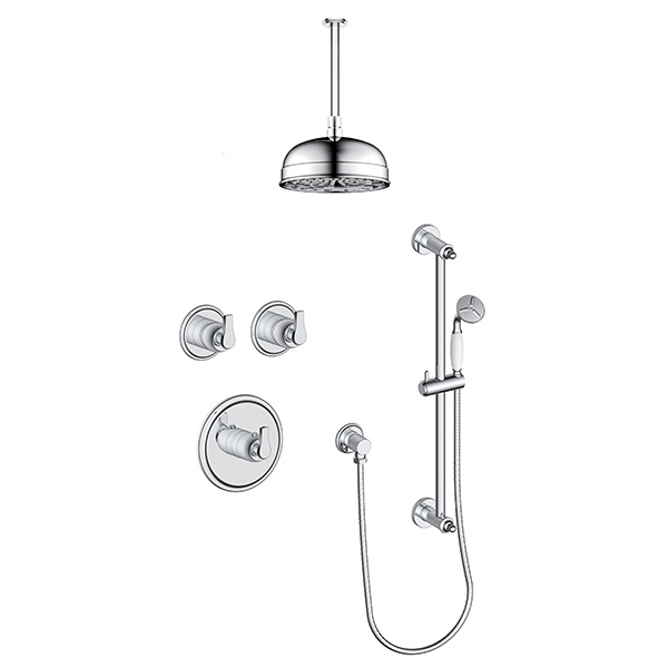 2 function thermostatic shower system