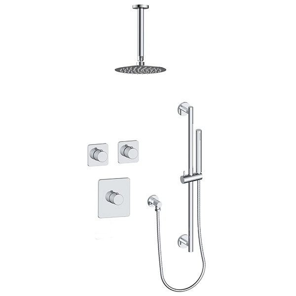 2 function thermostatic shower system