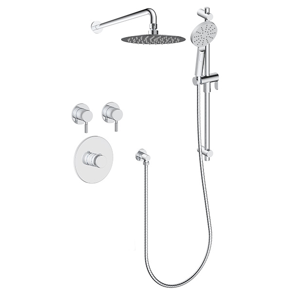 2 function thermostatic shower system