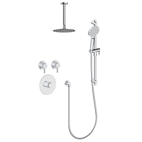 2 function thermostatic shower system