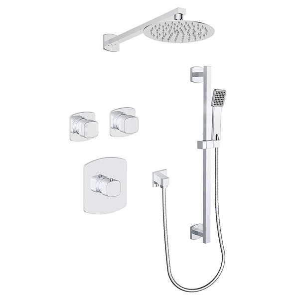 2 function thermostatic shower system