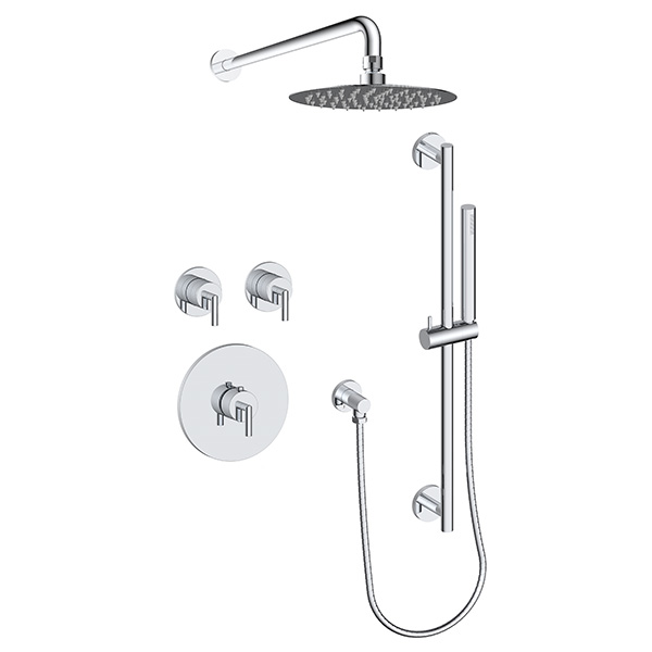 2 function thermostatic shower system