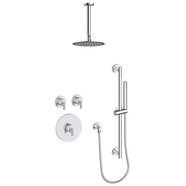 2 function thermostatic shower system