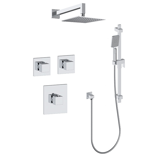 2 function thermostatic shower system