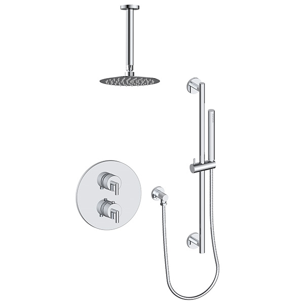 2 function thermostatic shower system (with or. without shared function)