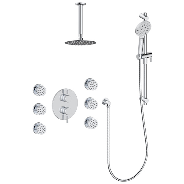 3 function pressure balanced shower system (with or. without shared function)