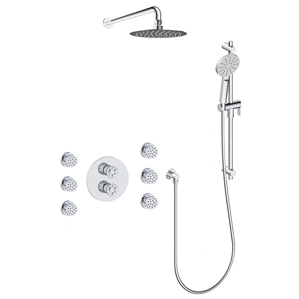 3 function pressure balanced shower system (with or. without shared function)