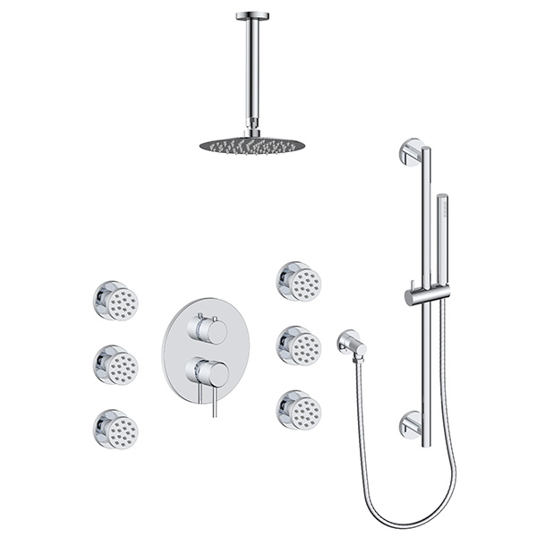 3 function pressure balanced shower system (with or. without shared function)