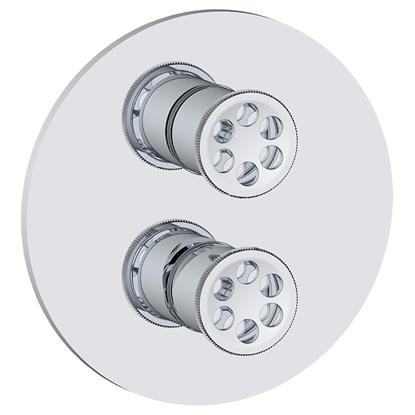 3 function pressure balancing valve trim with turning diverter with shared or. without shared function