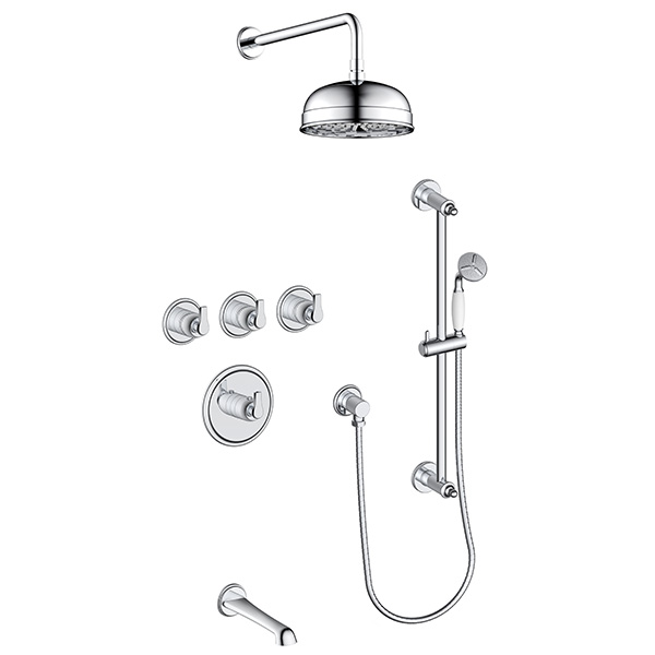 3 function thermostatic shower system