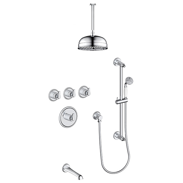 3 function thermostatic shower system