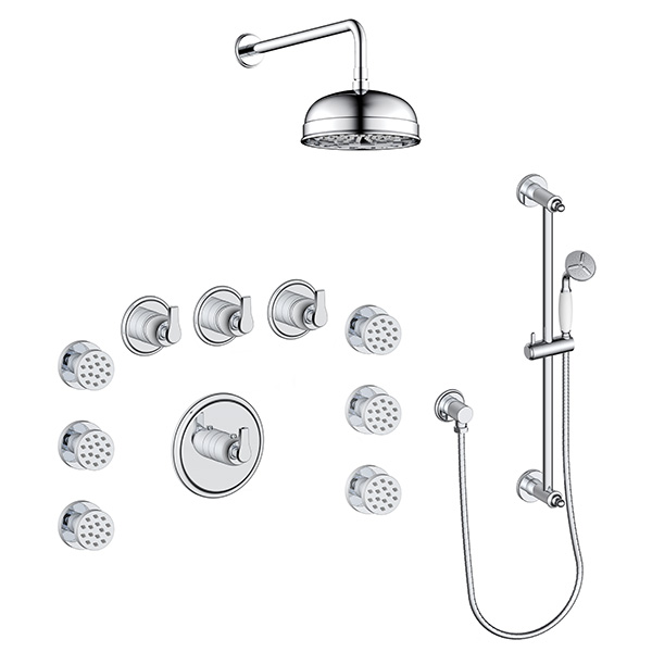 3 function thermostatic shower system