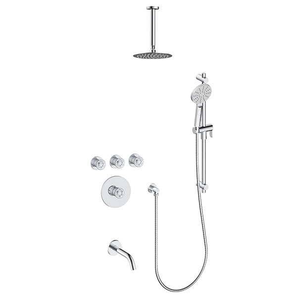 3 function thermostatic shower system