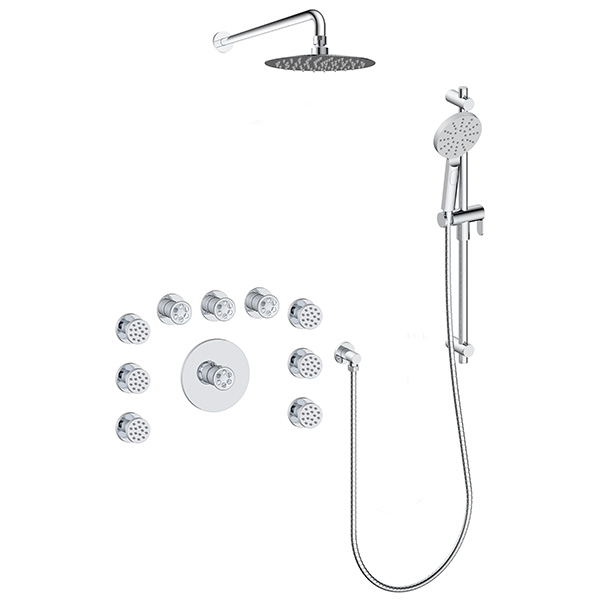 3 function thermostatic shower system