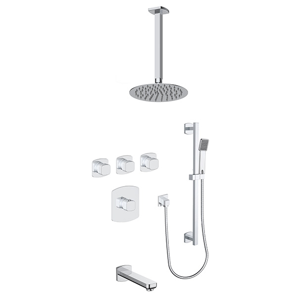 3 function thermostatic shower system