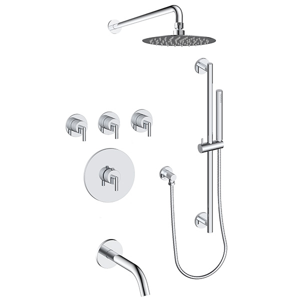 3 function thermostatic shower system