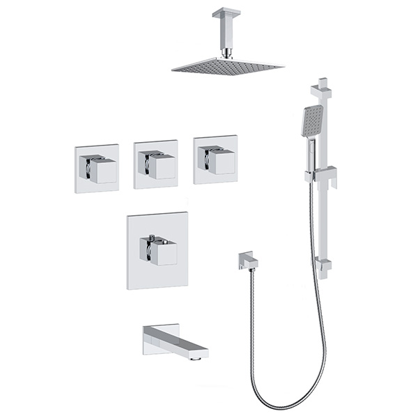 3 function thermostatic shower system