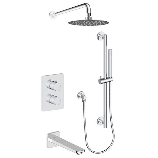 3 function thermostatic shower system (with or. without shared function)