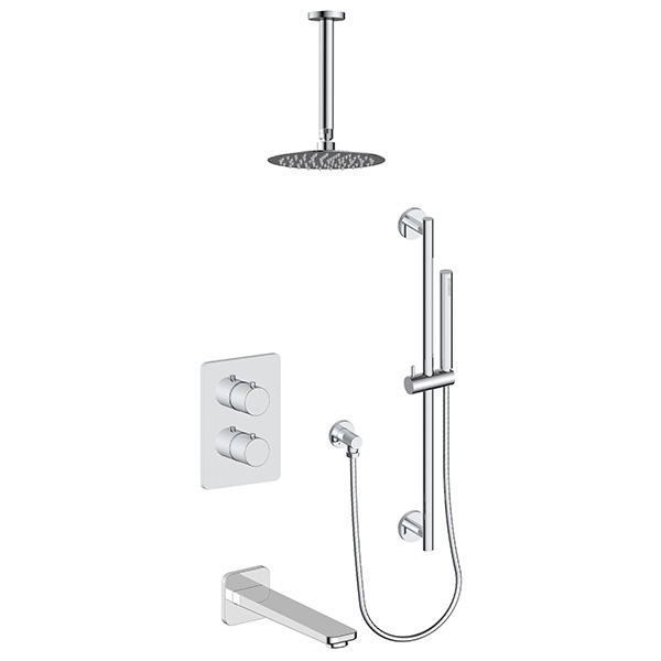 3 function thermostatic shower system (with or. without shared function)