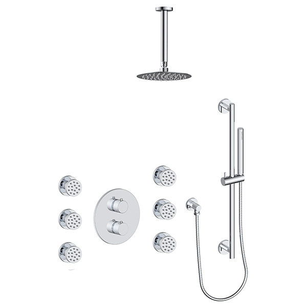 3 function thermostatic shower system (with or. without shared function)