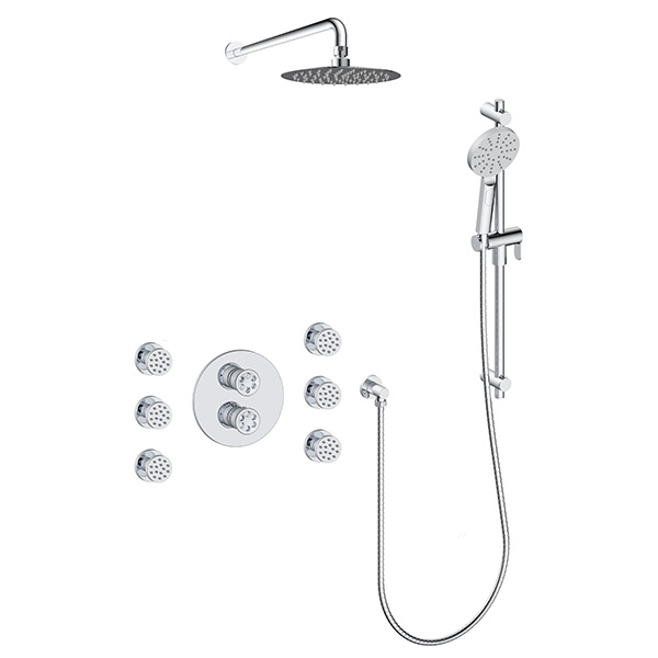 3 function thermostatic shower system (with or. without shared function)