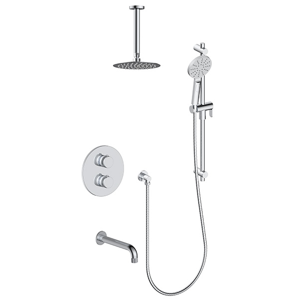 3 function thermostatic shower system (with or. without shared function)