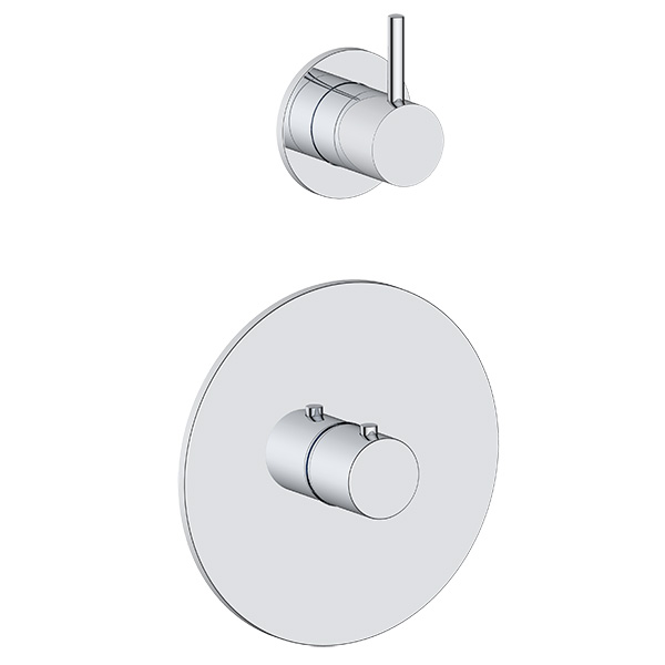 thermostatic valve trim with composed 2 function diverter with shared or. without shared function