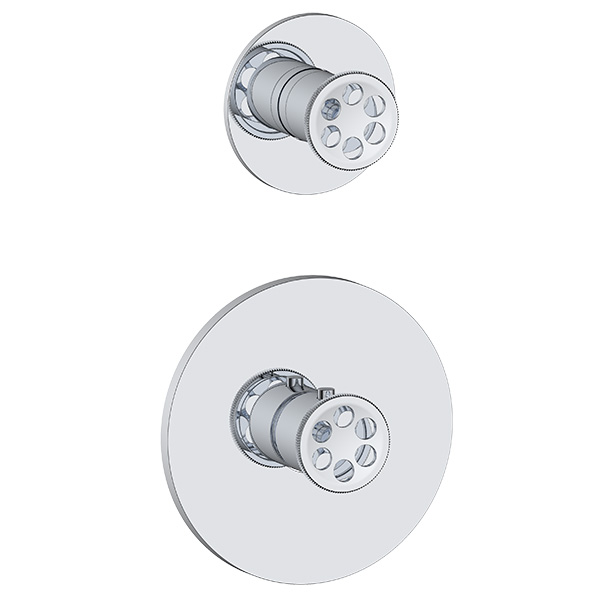 thermostatic valve trim with composed 3 function diverter with shared or. without shared function
