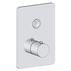 1 function push button thermostatic valve trim with integrated diverter