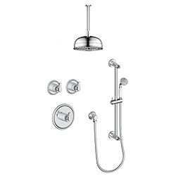 2 function thermostatic shower system