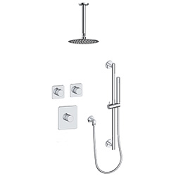 2 function thermostatic shower system