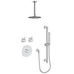 2 function thermostatic shower system