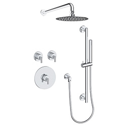 2 function thermostatic shower system