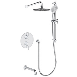 3 function pressure balanced shower system (with or. without shared function)