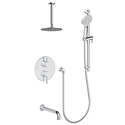 3 function pressure balanced shower system (with or. without shared function)