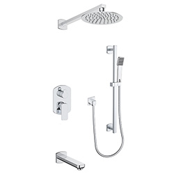 3 function pressure balanced shower system (with or. without shared function)