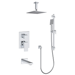 3 function pressure balanced shower system (with or. without shared function)