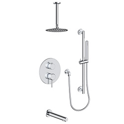 3 function pressure balanced shower system (with or. without shared function)