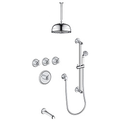 3 function thermostatic shower system