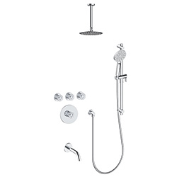 3 function thermostatic shower system