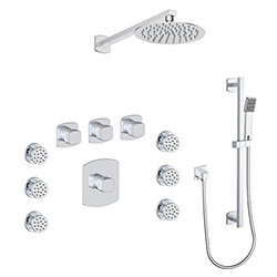 3 function thermostatic shower system