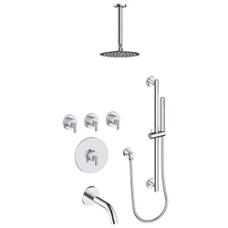 3 function thermostatic shower system