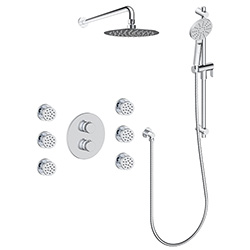 3 function thermostatic shower system (with or. without shared function)