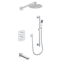 3 function thermostatic shower system (with or. without shared function)