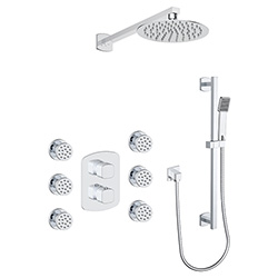 3 function thermostatic shower system (with or. without shared function)