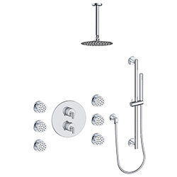 3 function thermostatic shower system (with or. without shared function)