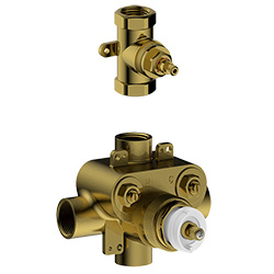rough in valve for thermostatic with composed volume control valve