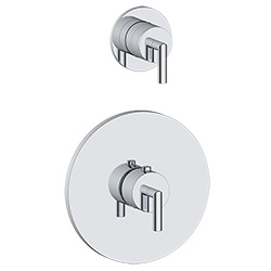 thermostatic valve trim with composed volume control valve trim